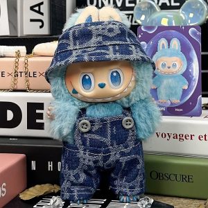 Graphic Denim Outfit for Labubu Bold Blue & Urban Flair