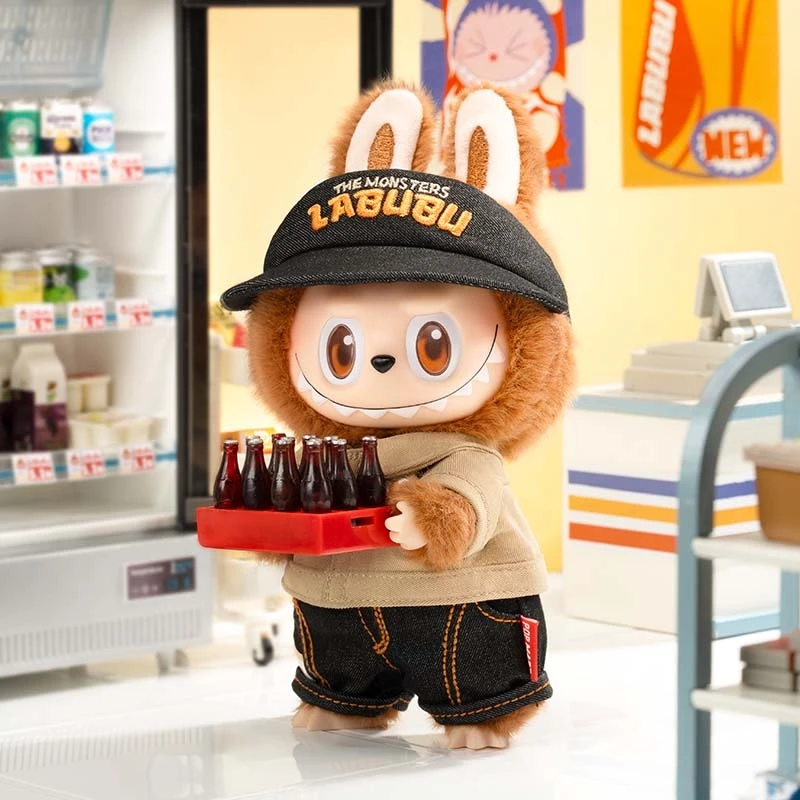 Labubu Wacky Mart Plush – Brown Collectible Supermarket Edition - Image 3