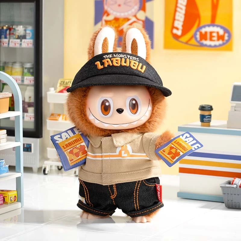 Labubu Wacky Mart Plush – Brown Collectible Supermarket Edition - Image 2