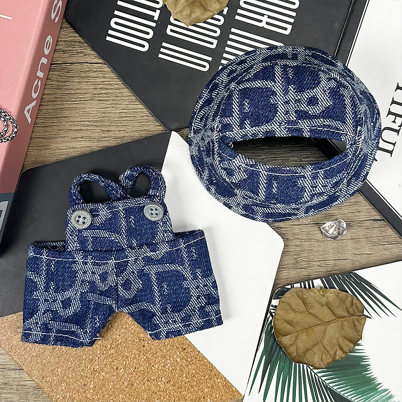 Graphic Denim Outfit for Labubu Bold Blue & Urban Flair - Image 2