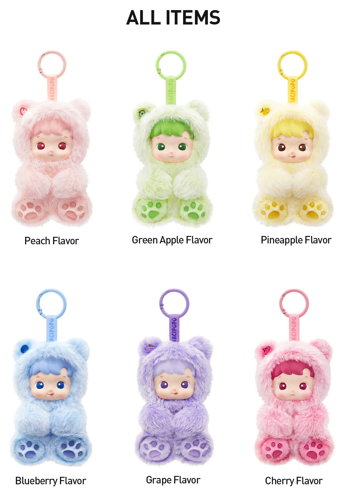 HACIPUPU Gummy Bear Series – Vinyl Plush Pendant Blind Box Collectibles - Image 9