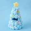 Labubu 17 cm Handmade Crochet Christmas Tree Outfit – Soft Plush Holiday Costume - Blue