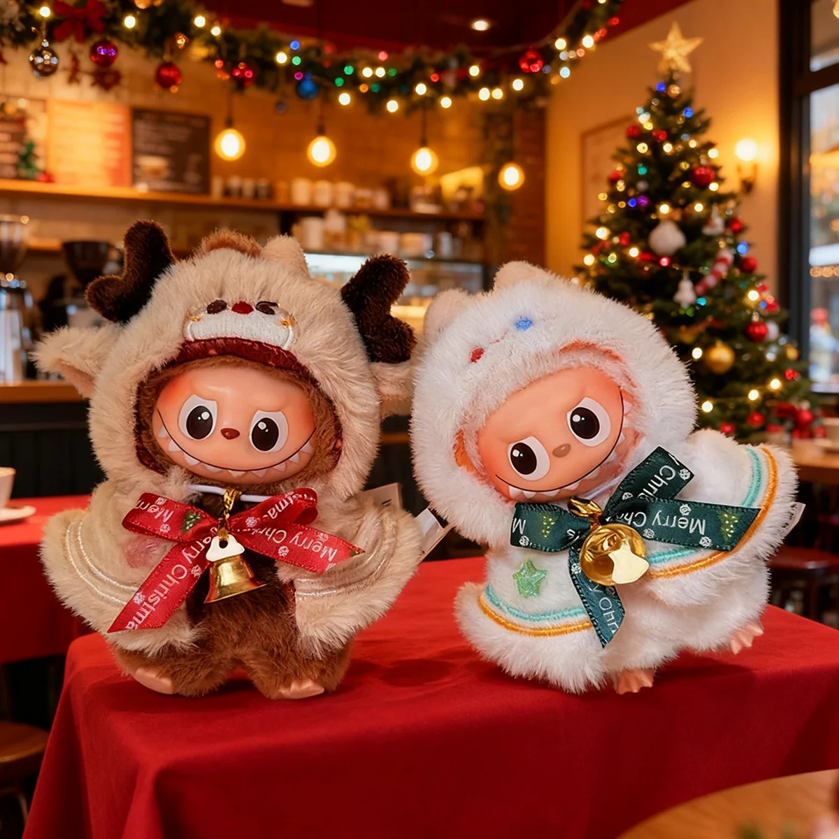 Labubu 17 cm Christmas Plush Costume – 6 Festive Outfits Collection (No Doll Included) - Image 2